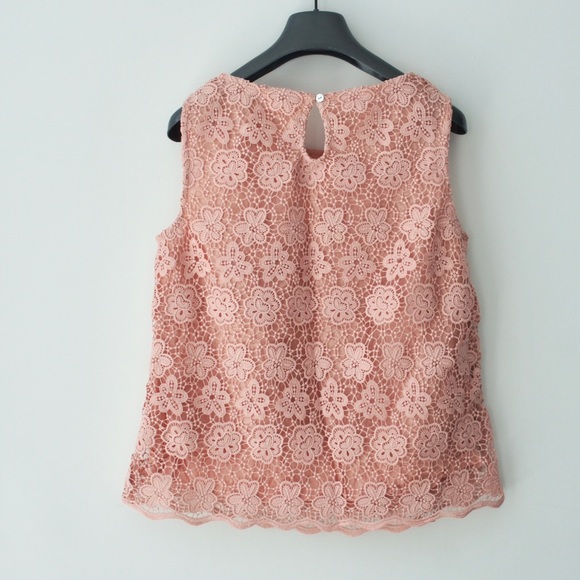 Monsoon Flower crochet lace sleeveless blouse - Picture 4 of 4